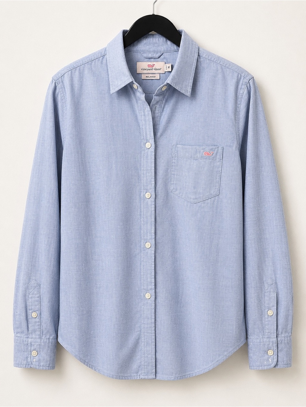 Vineyard Vines Women’s Light Blue Relaxed Button Down Shirt Size 8 EUC